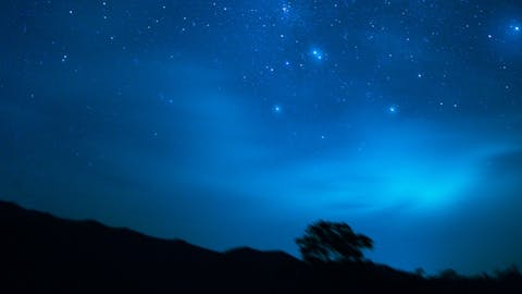Blauer Sternenhimmel